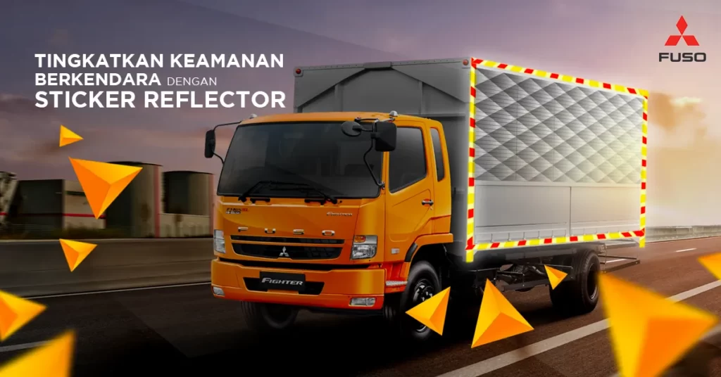 Kini Truk Wajib Memiliki Stiker Reflektor / Pemantul Cahaya