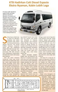 KTB Hadirkan Mikro Bus Espasio Ekstra Nyaman, Kabin Lebih Lega [BI]