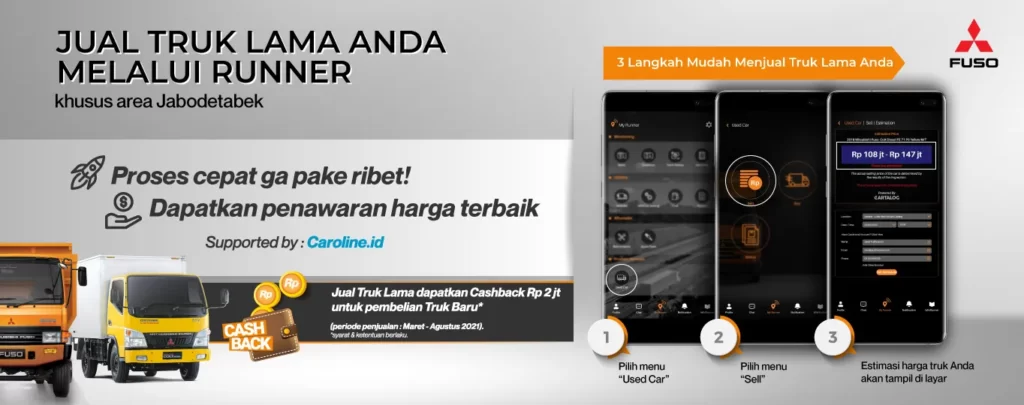 Jual Truk Mitsubishi Fuso Sekarang Bisa Melalui Runner Telematics