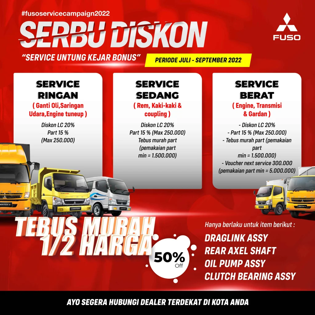 Program Servis SERBU BONUS Beri Keuntungan bagi Pemilik FUSO