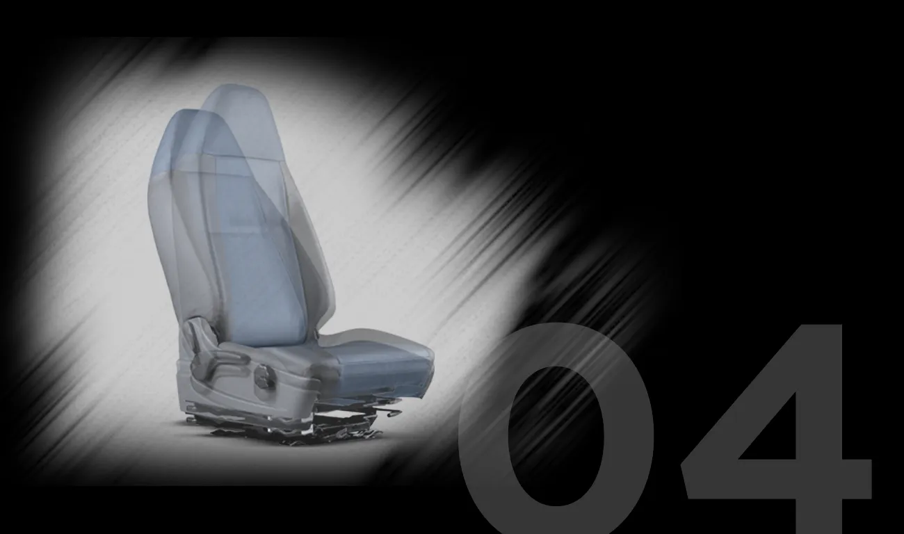 <h2>Air Suspension Seat</h2>
<p>Meningkatkan kenyamanan pengemudi sepanjang perjalanan dengan Air Suspension di kursi kemudi.</p>
